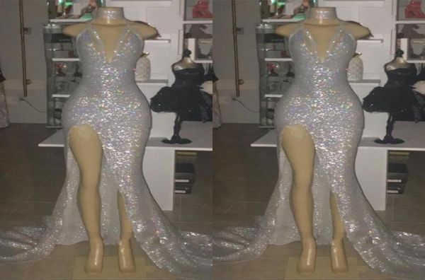 deep v neck high split prom dresses 2019 silver mermaid sequins african gowns vestidos women arabic evening party dress9626218, Black
deep v neck high split prom dresses 2019 silver mermaid sequins african gowns vestidos women arabic evening party dress9626218, Black