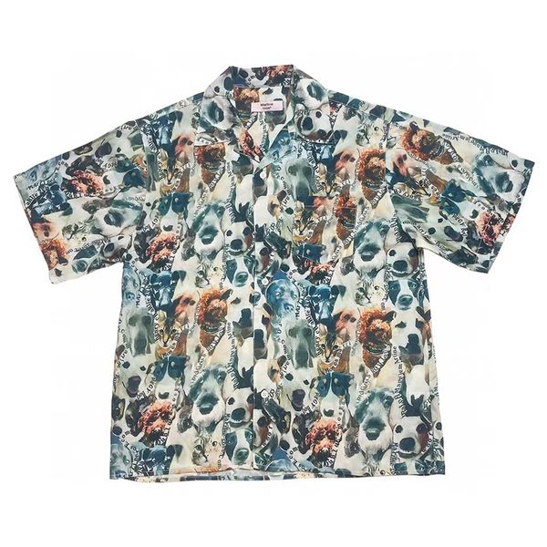 23ss shirt men women 1 quality full printing print hawaiian shirts, White;black
23ss shirt men women 1 quality full printing print hawaiian shirts, White;black