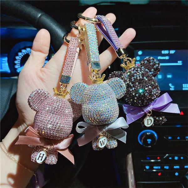 key rings diy handmade craft bear keychain cartoon diamond-dded crown big head key chain lady charm bag car key chain friend gift l230719, Slivery;golden
key rings diy handmade craft bear keychain cartoon diamond-dded crown big head key chain lady charm bag car key chain friend gift l230719, Slivery;golden