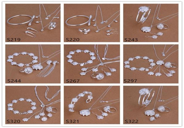 whole women039s sterling silver jewelry sets 6 sets a lot mixed style ems41fashion 925 silver necklace bracelet earring ri6465781, Black
whole women039s sterling silver jewelry sets 6 sets a lot mixed style ems41fashion 925 silver necklace bracelet earring ri6465781, Black