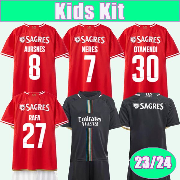 23 24 neres guedes kids kit soccer jerseys rafa aursnes chiquinho otamendi g. ramos home away football shirts uniforms, Black
23 24 neres guedes kids kit soccer jerseys rafa aursnes chiquinho otamendi g. ramos home away football shirts uniforms, Black