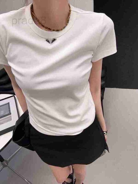 women's t-shirt designer inverted triangle cotton round neck shoulder short sleeve t-shirt small version slim fit, simple and versatile, White
women's t-shirt designer inverted triangle cotton round neck shoulder short sleeve t-shirt small version slim fit, simple and versatile, White