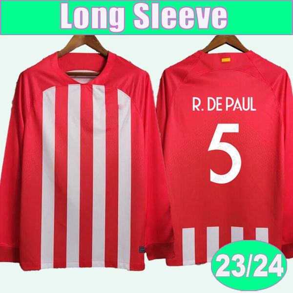 2023 24 koke long sleeve mens soccer jerseys griezmann memphis correa molina reinildo r.de paul home red and white football shirts uniforms, Black;yellow
2023 24 koke long sleeve mens soccer jerseys griezmann memphis correa molina reinildo r.de paul home red and white football shirts uniforms, Black;yellow