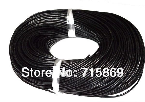 ship jewelry diy 100 meters 2mm black round genuine leather cord necklace bracelet real cord7851315, White;red
ship jewelry diy 100 meters 2mm black round genuine leather cord necklace bracelet real cord7851315, White;red