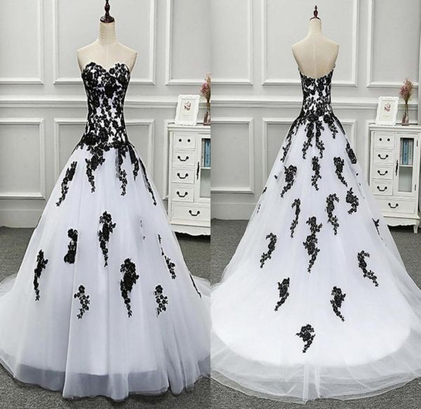 amazing black and white princess wedding dresses bridal gowns sweetheart real po applique lace backless reception dress2892583
amazing black and white princess wedding dresses bridal gowns sweetheart real po applique lace backless reception dress2892583