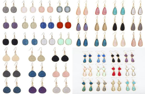 simple resin teardrop round druzy drusy oval charms earrings handmade gold earings for women party birthday gift1222112, Golden
simple resin teardrop round druzy drusy oval charms earrings handmade gold earings for women party birthday gift1222112, Golden