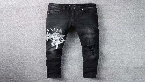 men039s jeans amri ripped pants fashion hip hop clothing version autumn winter high street trendy cupid printed letters large s8907863, Blue
men039s jeans amri ripped pants fashion hip hop clothing version autumn winter high street trendy cupid printed letters large s8907863, Blue