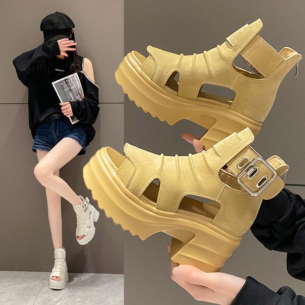 sandals summer casual style thick sole sandals women's roman matsuke shoes hollow out thick heel cool boots fish mouth high 230718, Black
sandals summer casual style thick sole sandals women's roman matsuke shoes hollow out thick heel cool boots fish mouth high 230718, Black