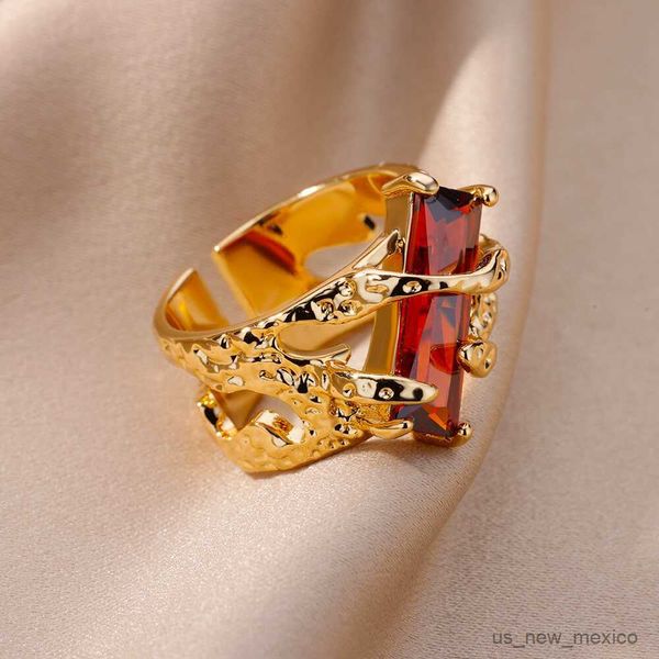 band rings red zircon stone rings for women adjustable stainless steel ring vintage wedding jewelry accessories item r230719, Silver
band rings red zircon stone rings for women adjustable stainless steel ring vintage wedding jewelry accessories item r230719, Silver