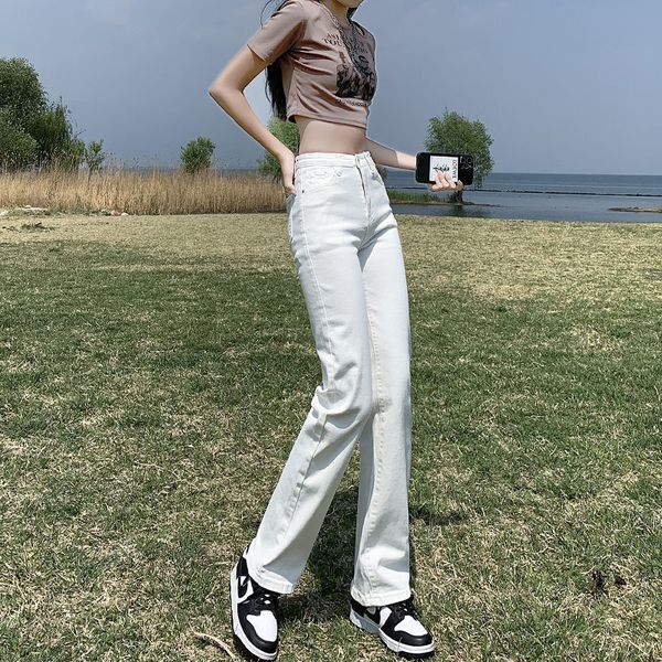 women s jeans straight denim jeans for women s versatility 2023 high waisted long pants slimming mop street smoke pipe 230718, Blue
women s jeans straight denim jeans for women s versatility 2023 high waisted long pants slimming mop street smoke pipe 230718, Blue