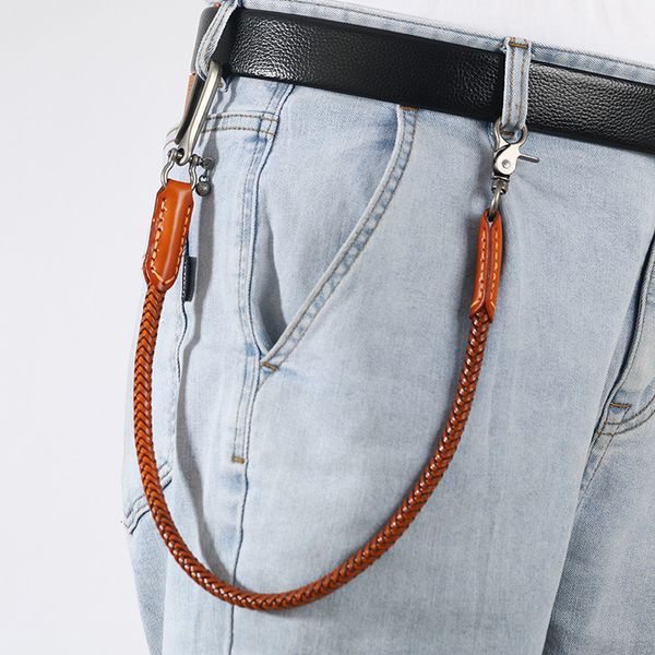 keychains lanyards hip hop keychain waist leather biker chain brown color rock punk trousers jean motorcycle men jewelry cross braid pants c, Silver
keychains lanyards hip hop keychain waist leather biker chain brown color rock punk trousers jean motorcycle men jewelry cross braid pants c, Silver