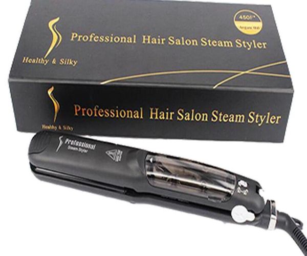 professional hair salon steam styler hair straightener irons steam flat iron vapor fast heating hair care styling tools2616799, Black
professional hair salon steam styler hair straightener irons steam flat iron vapor fast heating hair care styling tools2616799, Black