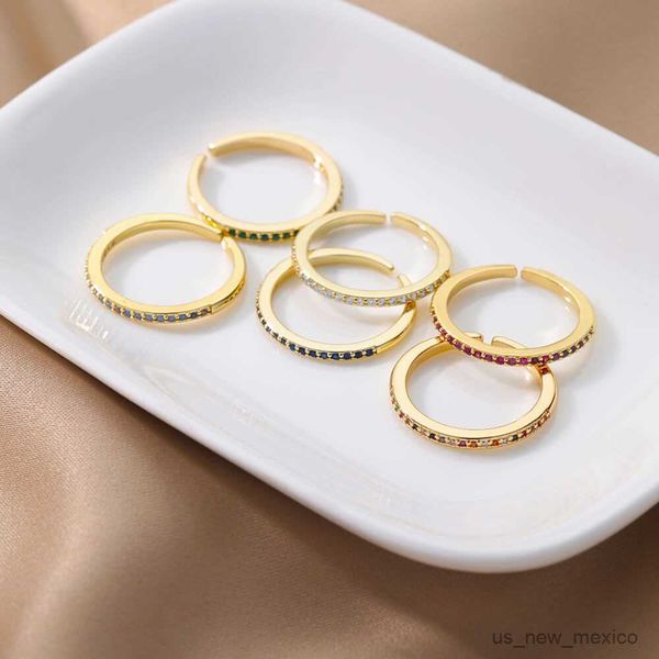 band rings single row mini zircon rings for women open adjustable stainless steel gold color ring fashion engagement wedding jewelry gift r2, Silver
band rings single row mini zircon rings for women open adjustable stainless steel gold color ring fashion engagement wedding jewelry gift r2, Silver