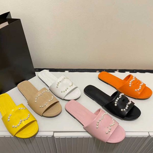 slides slipper channel sandals designer shoes summer new double pearl fairy style candy color slippers comfortable outwardly wearing flat bo, Black
slides slipper channel sandals designer shoes summer new double pearl fairy style candy color slippers comfortable outwardly wearing flat bo, Black