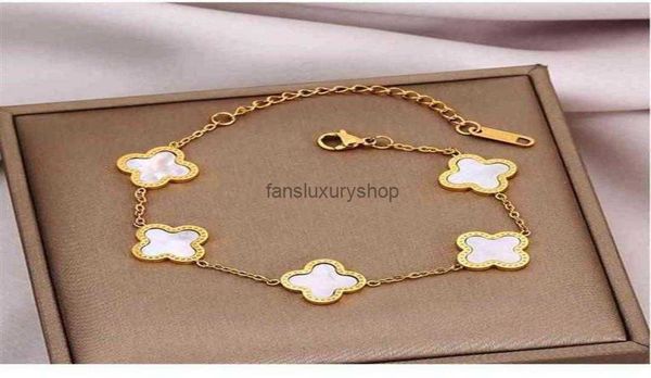 fashion designer gold women fiveflower bracelet titanium van steel 14k multicolor cleef bracelets arpels gift226c5881231, Golden;silver
fashion designer gold women fiveflower bracelet titanium van steel 14k multicolor cleef bracelets arpels gift226c5881231, Golden;silver