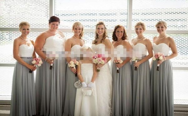 2016 new twotone white silver gray bridesmaid dresses sweetheart pleats draped chiffon plus size long bridesmaids dress3350074, White;pink
2016 new twotone white silver gray bridesmaid dresses sweetheart pleats draped chiffon plus size long bridesmaids dress3350074, White;pink