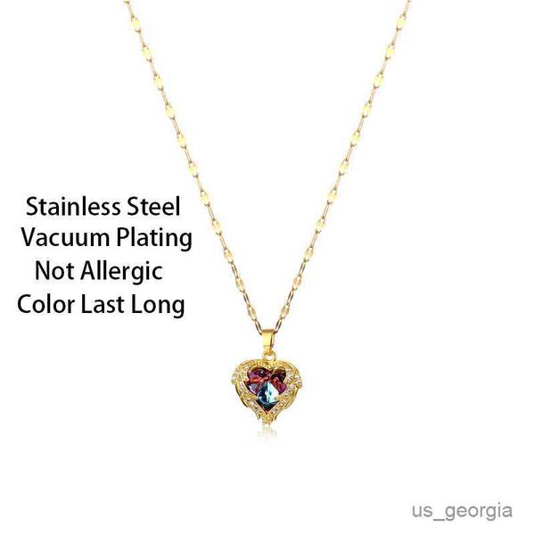 pendant necklaces luxury colorful crystal ocean heart pendant necklace for women fashion stainless steel neck chain female wedding jewelry r, Silver
pendant necklaces luxury colorful crystal ocean heart pendant necklace for women fashion stainless steel neck chain female wedding jewelry r, Silver