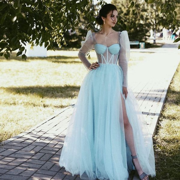 fabulous see through sleeve prom dresses sweetheart side split maxi dress beading belt bohemian evening party gowns, Black
fabulous see through sleeve prom dresses sweetheart side split maxi dress beading belt bohemian evening party gowns, Black