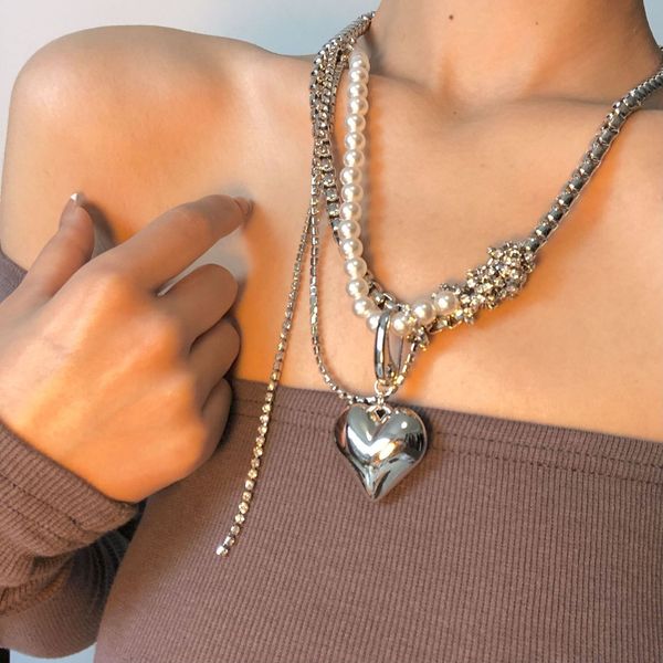 pendant necklaces fashion necklace for women y2k accessorie heart pendant necklace egirl sweet choker necklace for jewelry women chain trend, Silver
pendant necklaces fashion necklace for women y2k accessorie heart pendant necklace egirl sweet choker necklace for jewelry women chain trend, Silver