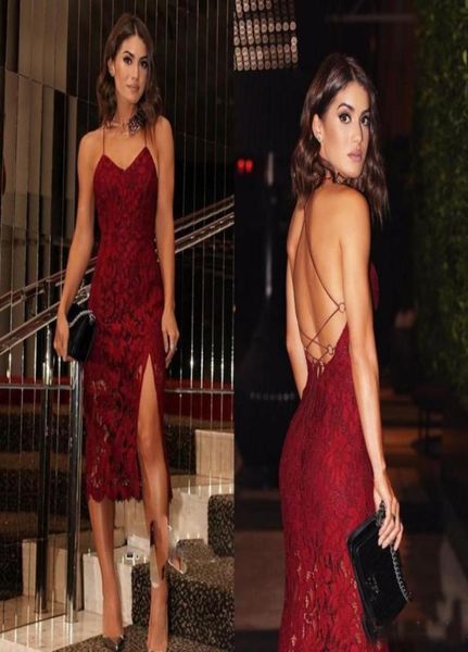 2018 burgundy full lace fitted evening party dresses spaghetti straps column side split ladies formal wear cocktail dress8634169, Black
2018 burgundy full lace fitted evening party dresses spaghetti straps column side split ladies formal wear cocktail dress8634169, Black