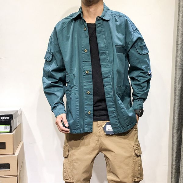 men's casual shirts american loose cargo fashion japanese streetwear retro coats men clothing harajuku multi pocket 230718, White;black
men's casual shirts american loose cargo fashion japanese streetwear retro coats men clothing harajuku multi pocket 230718, White;black