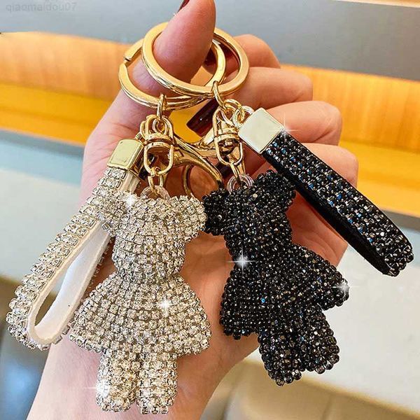 key rings 2023 handmade rhinestone bear keychain pendant for women bag men car key chain accessories girl gift anime animal metal keyring l2, Slivery;golden
key rings 2023 handmade rhinestone bear keychain pendant for women bag men car key chain accessories girl gift anime animal metal keyring l2, Slivery;golden