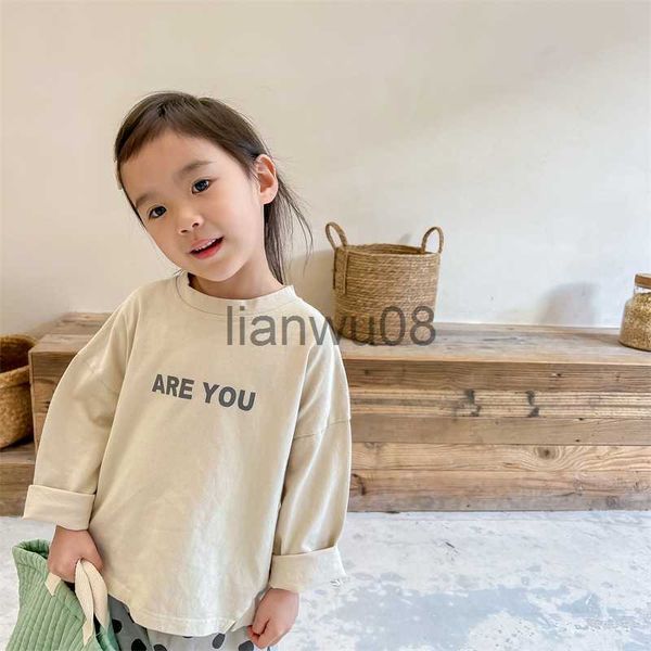 t-shirts 2023 spring new baby long sleeve t shirt fashion letter print girls cotton t shirt baby boys bottoming cotton kids clothes x0719, Blue
t-shirts 2023 spring new baby long sleeve t shirt fashion letter print girls cotton t shirt baby boys bottoming cotton kids clothes x0719, Blue