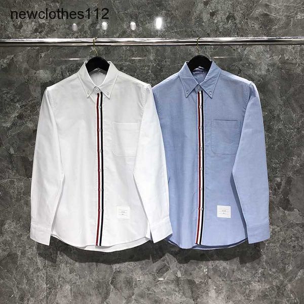 tb outer ribbon shirt oxford textile light business long sleeve couple shirt, White;black
tb outer ribbon shirt oxford textile light business long sleeve couple shirt, White;black
