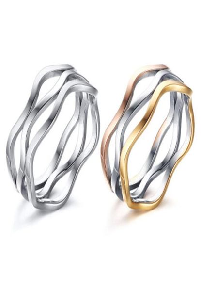 2020 new design tricolor wave lines stainless steel wedding band rings86806883593924, Silver
2020 new design tricolor wave lines stainless steel wedding band rings86806883593924, Silver