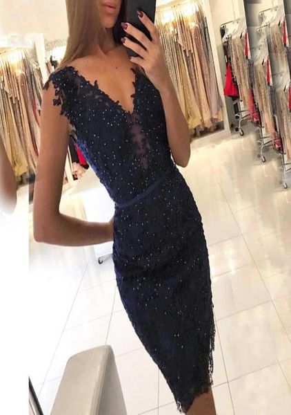 robe cocktail navy blue lace short cocktail dress 2021 v neck knee length hoco dress graduation women party gown custom1817244, Black
robe cocktail navy blue lace short cocktail dress 2021 v neck knee length hoco dress graduation women party gown custom1817244, Black