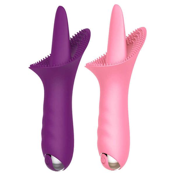 women's tongue electric fragrant lily vibrating rod charging toy