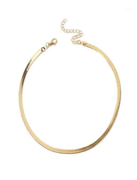 chokers 2021 gold/silver plated adjustable 5mm flat chain herringbone choker necklace simple dainty jewelry for women 15" chocker691372, Golden;silver
chokers 2021 gold/silver plated adjustable 5mm flat chain herringbone choker necklace simple dainty jewelry for women 15" chocker691372, Golden;silver