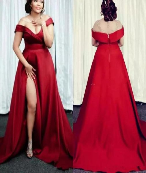 dark red prom dresses off the shoulder satin split side plus size formal dresses evening wear custom made pregnant cocktail p1486255, Black
dark red prom dresses off the shoulder satin split side plus size formal dresses evening wear custom made pregnant cocktail p1486255, Black