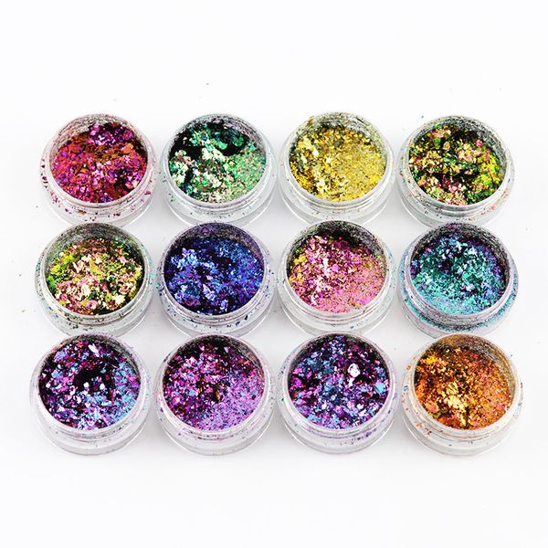eye shadow 12pcs chameleon flakes pigments glitter nail art flakes 12 shift colors" multi chrome eyeshadow 67 230718
eye shadow 12pcs chameleon flakes pigments glitter nail art flakes 12 shift colors" multi chrome eyeshadow 67 230718