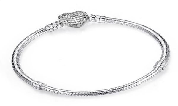 authentic 925 sterling silver plated bracelet fit bracelet charms heart pave cz bangle european beads silver jewelry for women6480921, Black
authentic 925 sterling silver plated bracelet fit bracelet charms heart pave cz bangle european beads silver jewelry for women6480921, Black