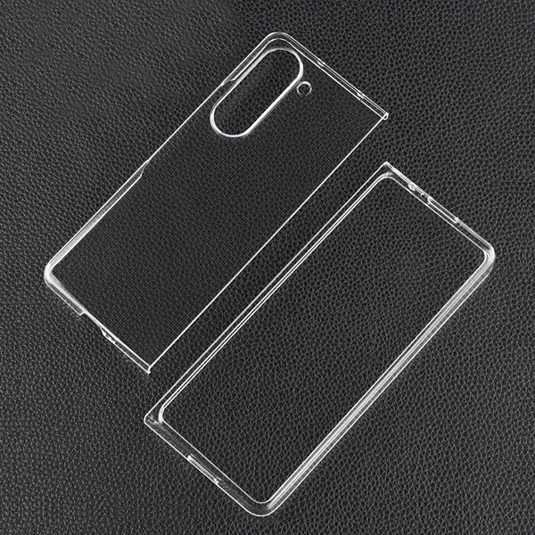 Image of Ultra Clear Crystal Transparent PC Hard Back Cases Cover Shell For Samsung Galaxy Z Fold 5 5G/Z Fold 4/Z Fold 3