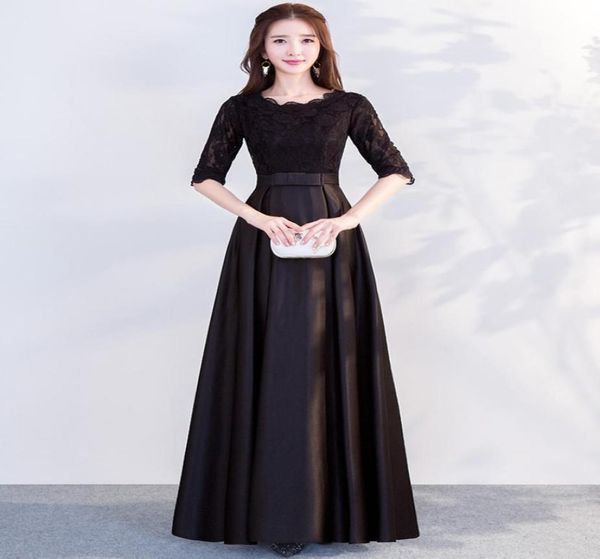 black long modest bridesmaid dresses with half sleeves new long floor length aline women modest wedding party dress custom made1623138, White;pink
black long modest bridesmaid dresses with half sleeves new long floor length aline women modest wedding party dress custom made1623138, White;pink