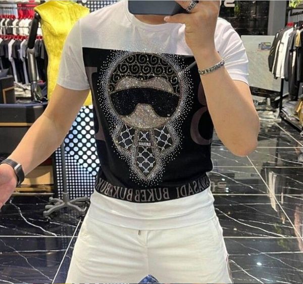men t shirt designer silk cotton short sleeve t-shirt for men's 2023 summer new european station fashion brand casual fashion diamond t, White;black
men t shirt designer silk cotton short sleeve t-shirt for men's 2023 summer new european station fashion brand casual fashion diamond t, White;black