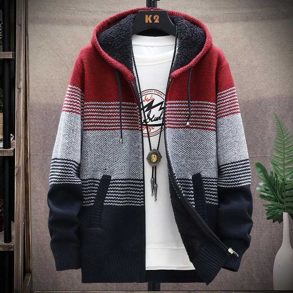 men's sweaters cardigan men sweaters coats winter fleece knitted sweater jacket mens striped sweater coat warm zipper wool hooded cardi, White;black
men's sweaters cardigan men sweaters coats winter fleece knitted sweater jacket mens striped sweater coat warm zipper wool hooded cardi, White;black