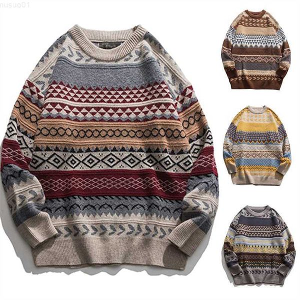 men's sweaters cashmere sweater for men oversized striped round neck fashion pullovers lazy style retro casual harajuku kniited sweater, White;black
men's sweaters cashmere sweater for men oversized striped round neck fashion pullovers lazy style retro casual harajuku kniited sweater, White;black