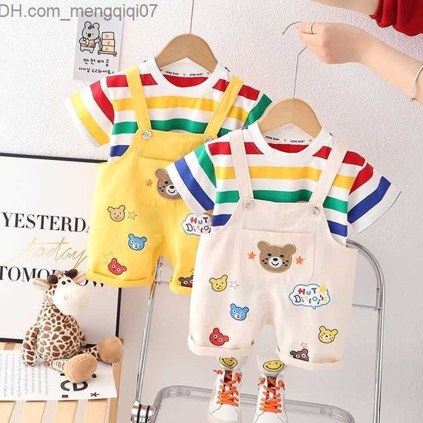 clothing sets 2017 summer boys' clothing set cartoon bear stripe t-shirt+full 2pcs set children's casual clothing children's, White
clothing sets 2017 summer boys' clothing set cartoon bear stripe t-shirt+full 2pcs set children's casual clothing children's, White