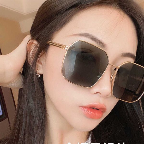

Fashion top BB sunglasses letter b B family fashionable personality ins net red same style women metal big square bv1108 with logo box