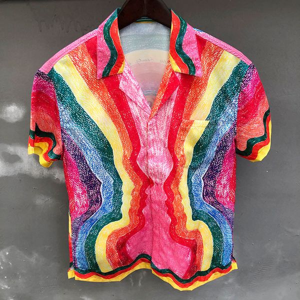 mens casual shirts summer colorful patchwork contrast color short sleeved camisa fashionable mens casual street clothing moda hombre 230718, White;black
mens casual shirts summer colorful patchwork contrast color short sleeved camisa fashionable mens casual street clothing moda hombre 230718, White;black