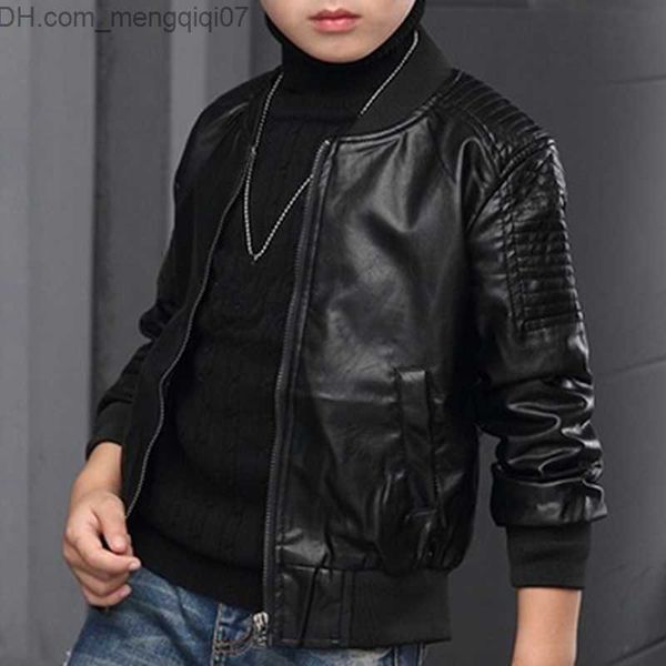 coat fashionable boys' coat new spring summer autumn boys' pu jacket children's thermal simulation coat z230720, Blue;gray
coat fashionable boys' coat new spring summer autumn boys' pu jacket children's thermal simulation coat z230720, Blue;gray