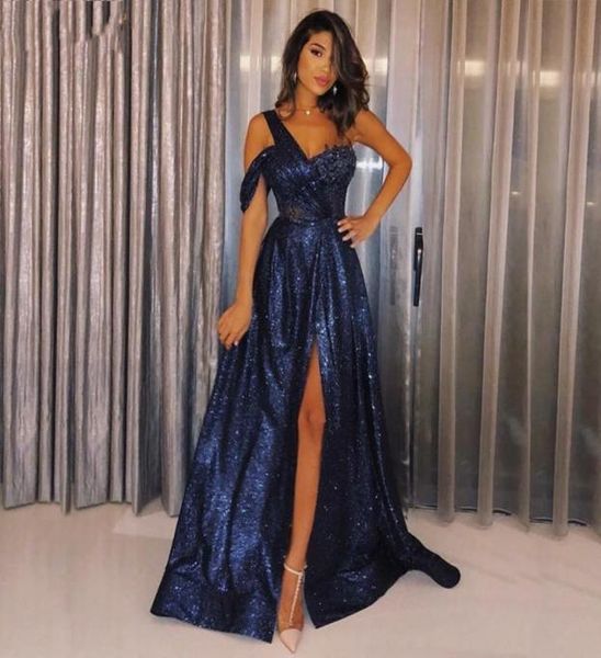 elegant navy blue one shoulder evening dresses sequins a line long prom dresses ruched split floor length formal party gowns8176859, Black;red
elegant navy blue one shoulder evening dresses sequins a line long prom dresses ruched split floor length formal party gowns8176859, Black;red