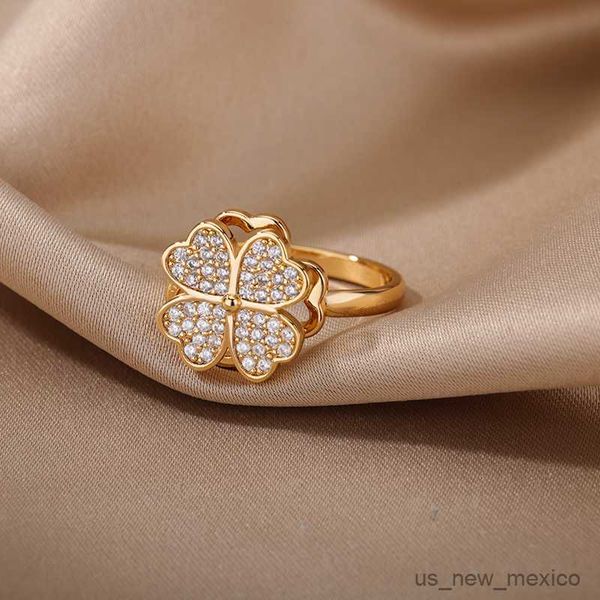 band rings heart leaf rings for women adjustable lucky stainless steel ring 2023 trend wedding luxury jewelry mujer r230719, Silver
band rings heart leaf rings for women adjustable lucky stainless steel ring 2023 trend wedding luxury jewelry mujer r230719, Silver