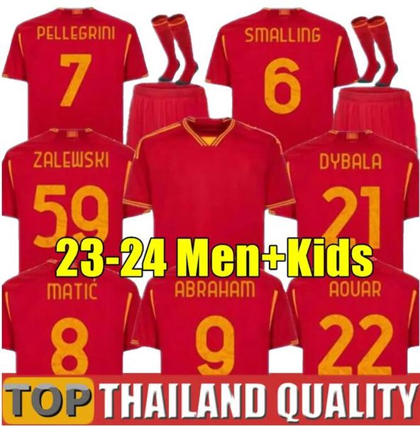 23 24 maglie as romas soccer jerseys kids kit 2023 2024 home football shirts calcio maglietta pellegrini abraham mancini totti belotti dybal, Black;yellow
23 24 maglie as romas soccer jerseys kids kit 2023 2024 home football shirts calcio maglietta pellegrini abraham mancini totti belotti dybal, Black;yellow