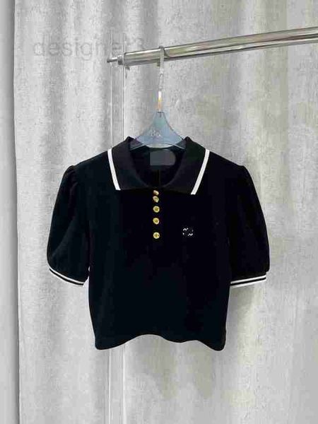 women's t-shirt designer embroidered polo shirt collar short sleeve t-shirt black cut open bellybutton millennium spicy girls casual st, White
women's t-shirt designer embroidered polo shirt collar short sleeve t-shirt black cut open bellybutton millennium spicy girls casual st, White