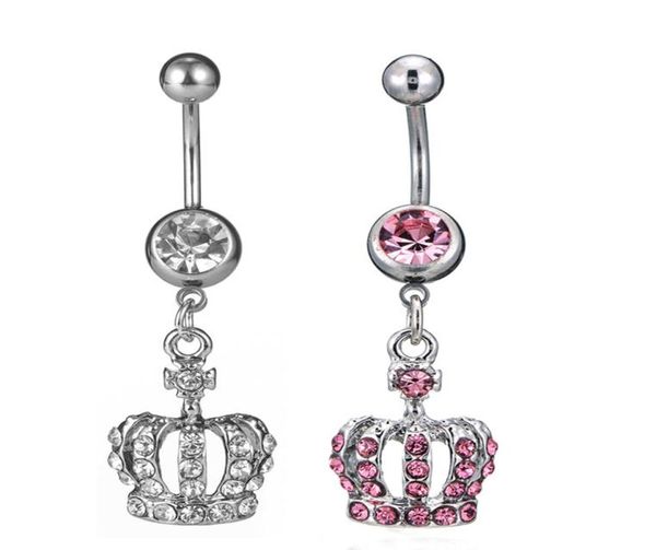 d0698 2 colors crown clear navel belly button ring piercing body jewlery 1611583043698, Silver
d0698 2 colors crown clear navel belly button ring piercing body jewlery 1611583043698, Silver