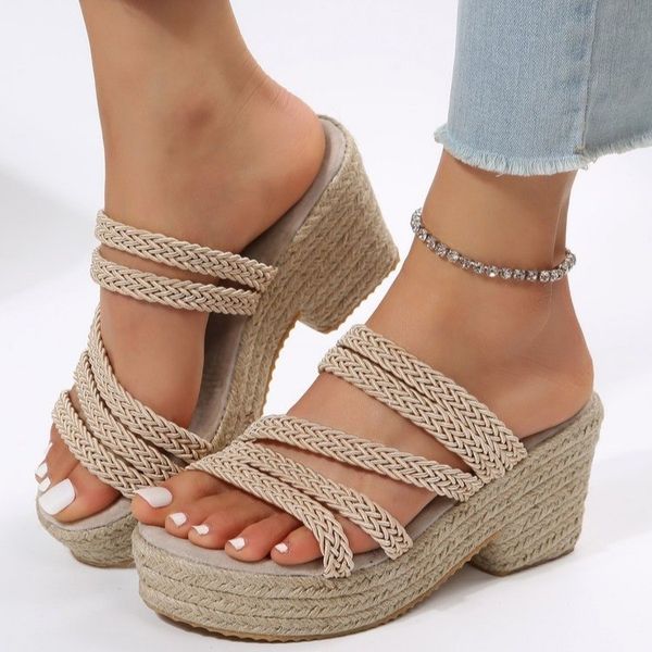 sandals women slide sandals espadrille platform shoes wedge fashion open toe straw summer slipper comfy casual women's sandals 230719, Black
sandals women slide sandals espadrille platform shoes wedge fashion open toe straw summer slipper comfy casual women's sandals 230719, Black